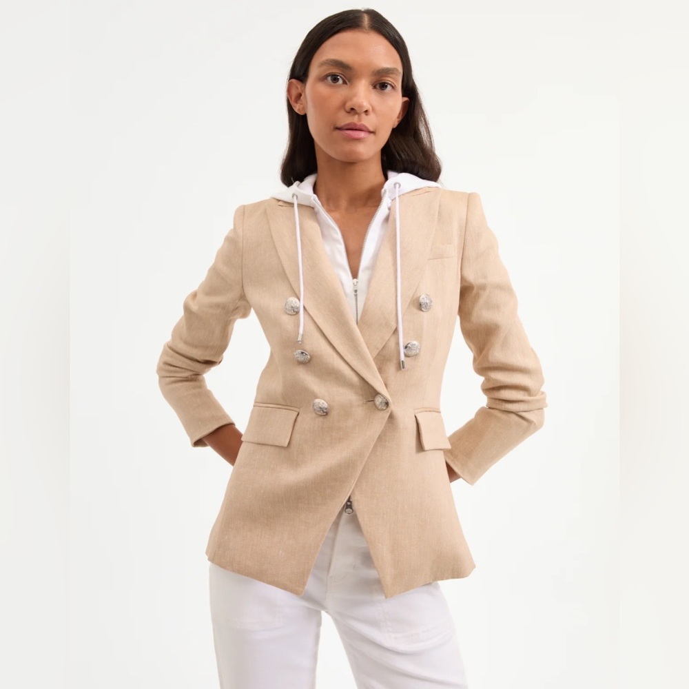 Veronica Beard Miller Linen Blazer - Picture 7 of 11